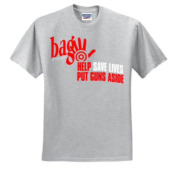 Awareness brand BAG stop Gun violence  T-shirt